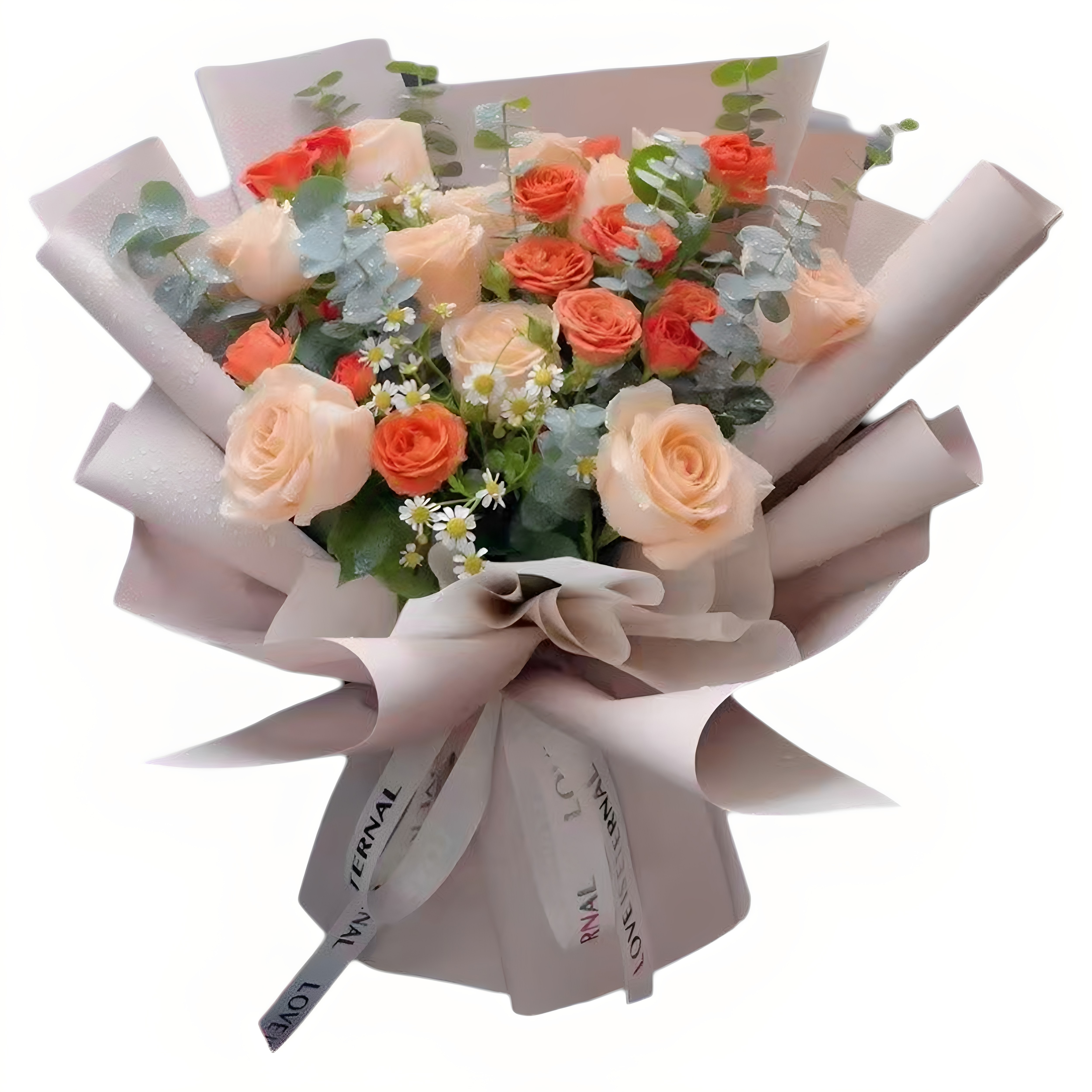 女朋友生日香槟玫瑰鲜花束广东潮州揭阳汕尾湛江茂名阳江同城速递