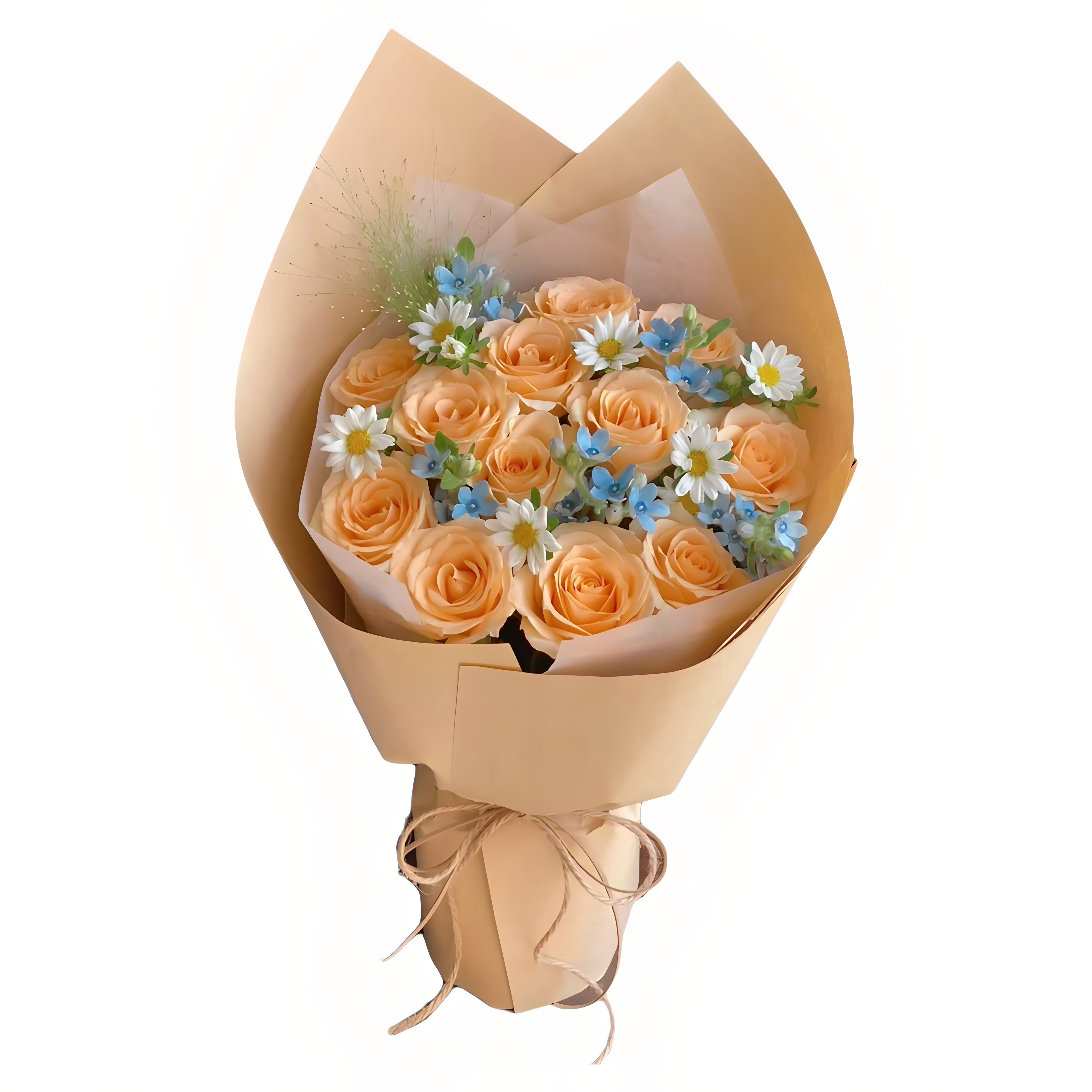 爱人生日19朵香槟玫瑰鲜花束湖北应城安陆汉川石首洪湖店同城速递