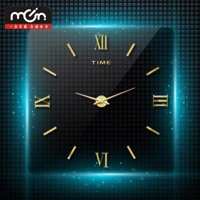 diy个性风亚克力墙贴美式挂钟