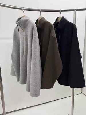 ARCHITEKT韩国东大门2025冬季女装新气质拉链宽松舒适针织衫