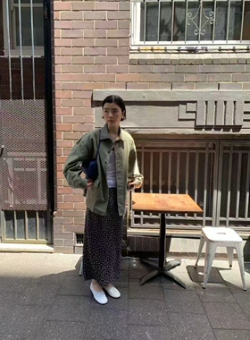 SELF SERVICE韩国东大门2026春季女装新百搭翻领系扣宽松外套