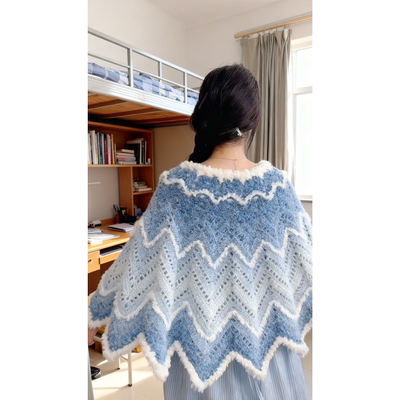 渐变色毛线无聊解闷手工diy钩针