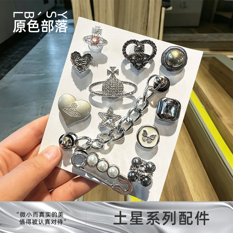 原创设计风高级感鞋花小众配饰女图片
