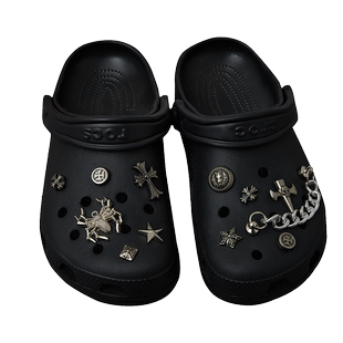 适配crocs卡骆驰洞洞鞋配饰鞋花男金属装饰卡洛驰配件diy铆钉卡扣