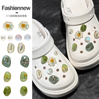 绿野琥珀2025新款鞋花装饰配件