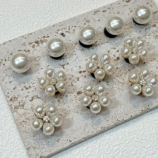 适配卡骆驰crocs洞洞鞋花配饰装饰配件高级感cross珍珠饰品鞋扣女