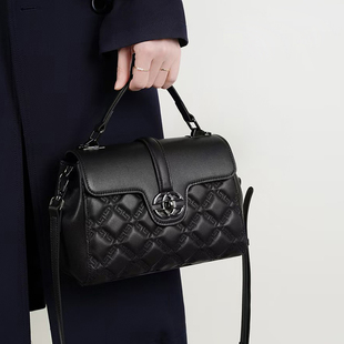 真皮女士包包2025新款头层牛皮大容量妈妈包黑色通勤单肩斜挎女包