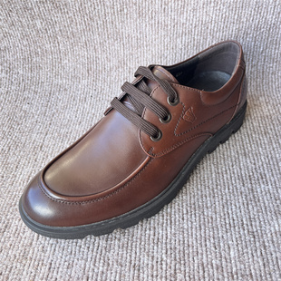 40-42码真皮瑕疵库存男鞋全牛皮商务深色系带休闲男士皮鞋MZ6260