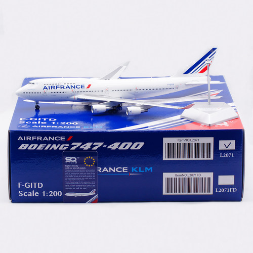 合金飞机模型法国航空B747