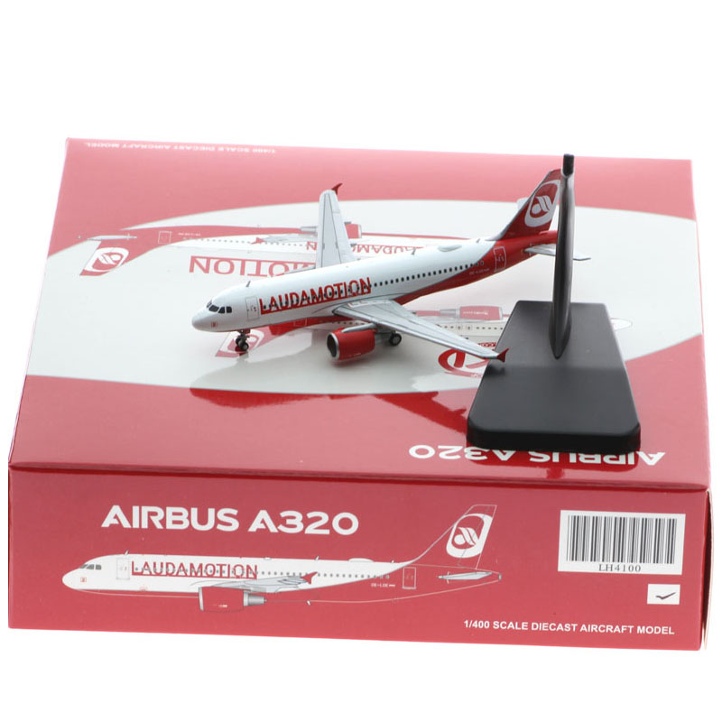 JCWINGS 1/400 合金 飞机模型 LaudaMotion Airbus A320 OE-LOE