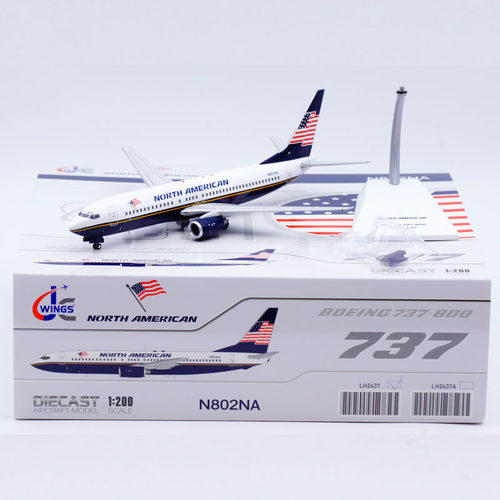 合金飞机模型北美航空B737