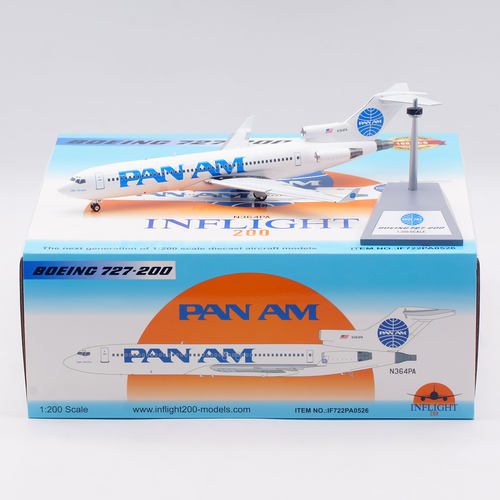 Inflight 1/200 泛美航空PAN AM 波音727-200 N364PA