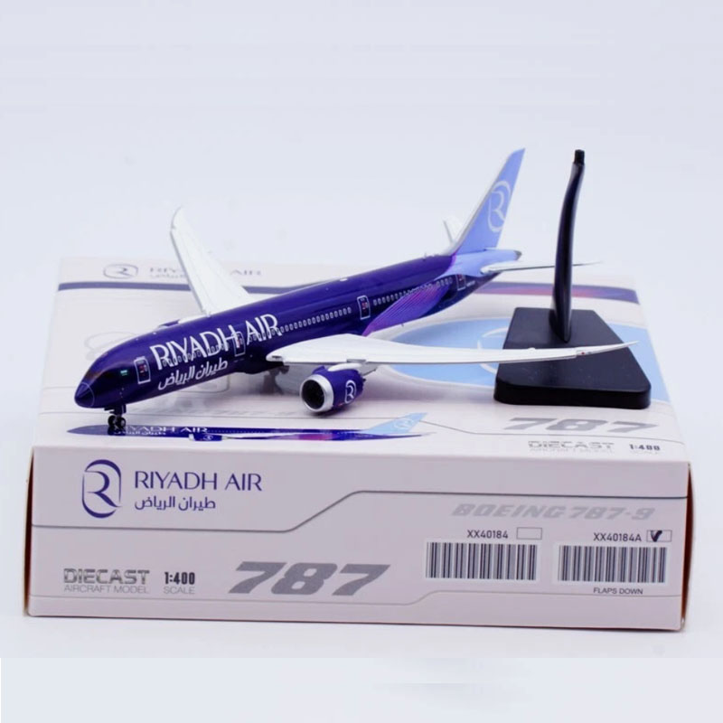 1:400 JC Wings 合金 客机模型 利雅得航空 B787-9 N8572C襟翼
