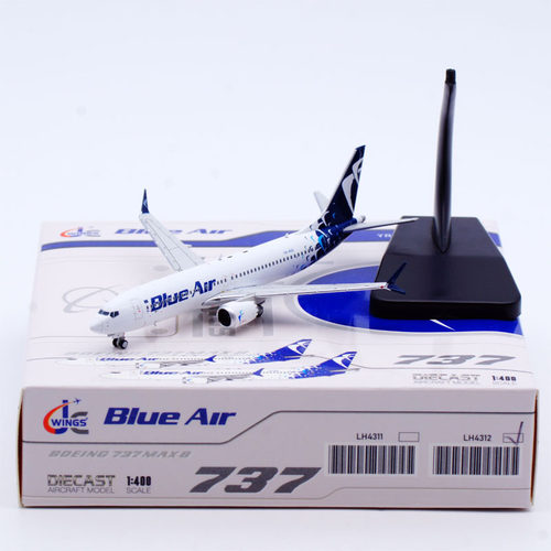 合金客机模型BlueAirB737