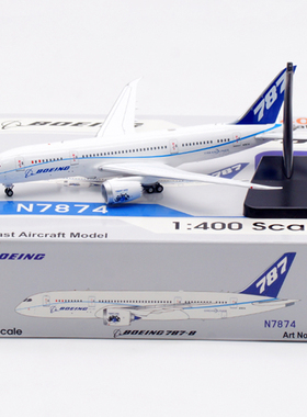 Aviation1:400 合金飞机模型 波音原厂 B787-8 N7874 起落架可拆