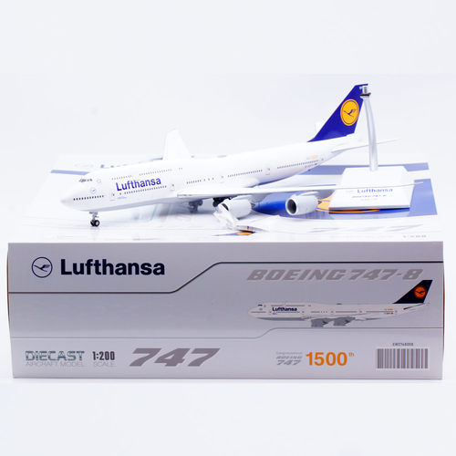 Jcwings 1/200 合金飞机模型 德国汉莎航空 B747-8 D-ABYP