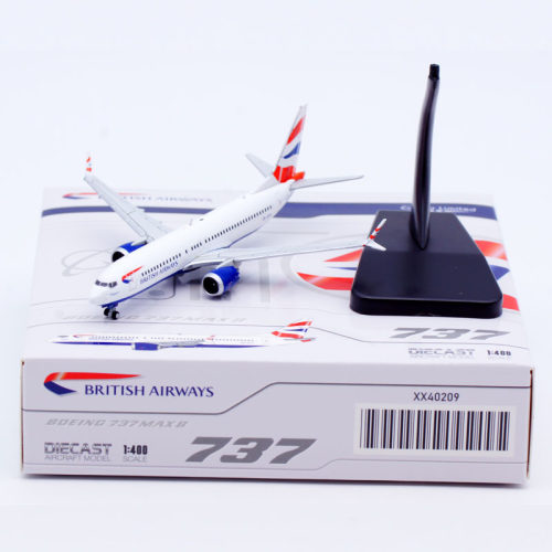 合金客机模型英国航空B737