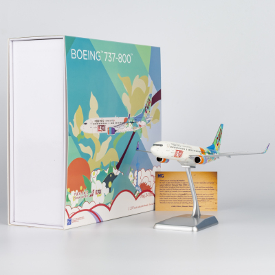 合金飞机模型中国联航B737