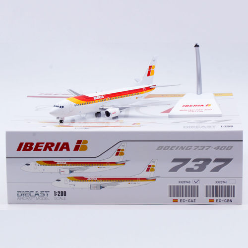 Jcwings 1/200 合金飞机模型 伊比利亚航空 B737-400 EC-GAZ