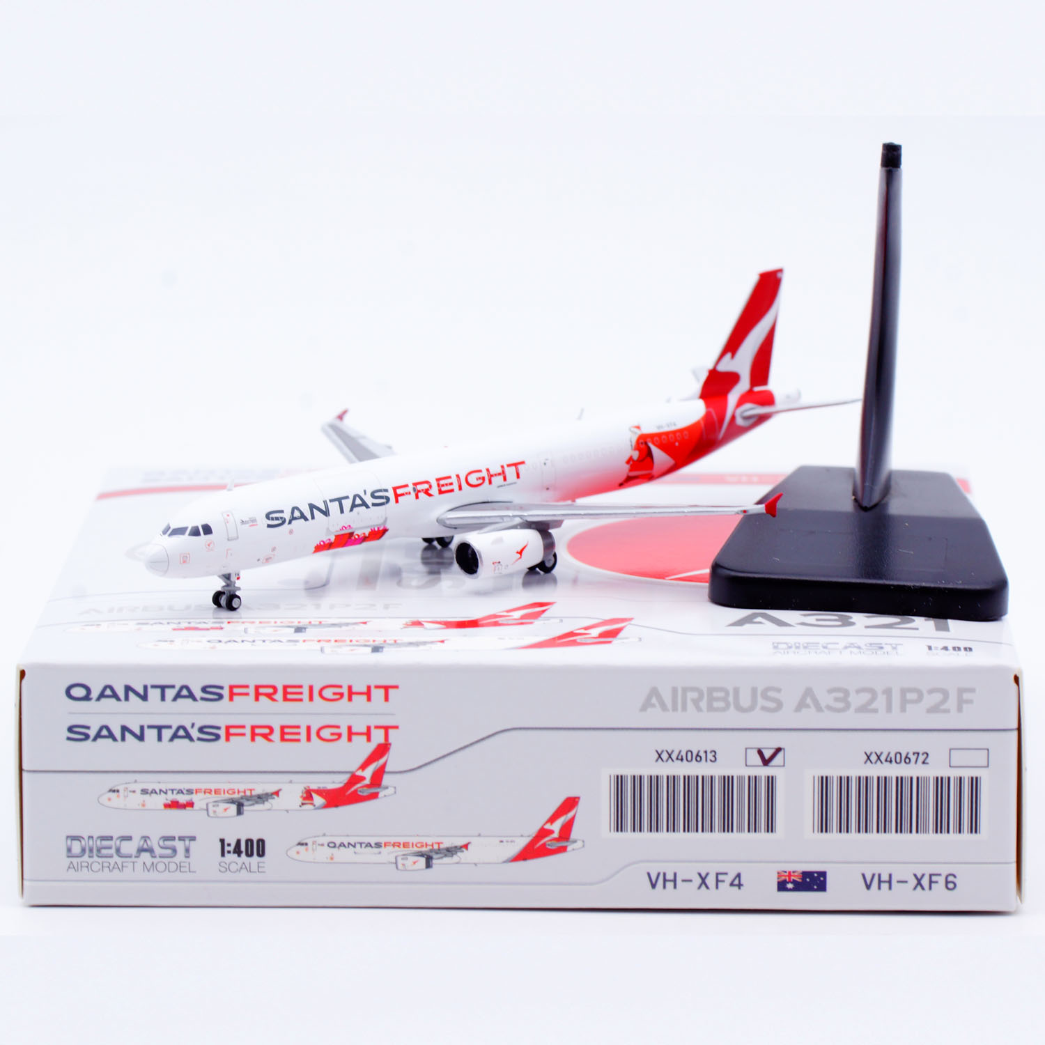1:400 JC Wings 合金 客机模型 澳洲货运航空 空客A321 VH-XF4