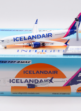 Inflight 1:200 飞机模型 合金 冰岛航空 波音B737-9 MAX TF-ICD