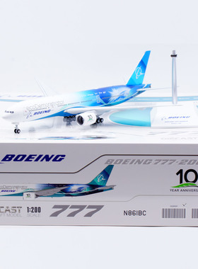Jcwing 1/200飞机模型 波音原厂 B777-200ER 