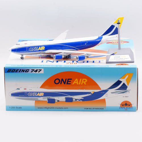 Inflight 1:200 专业级 飞机模型 英国壹航空 B747-400F G-ONEF