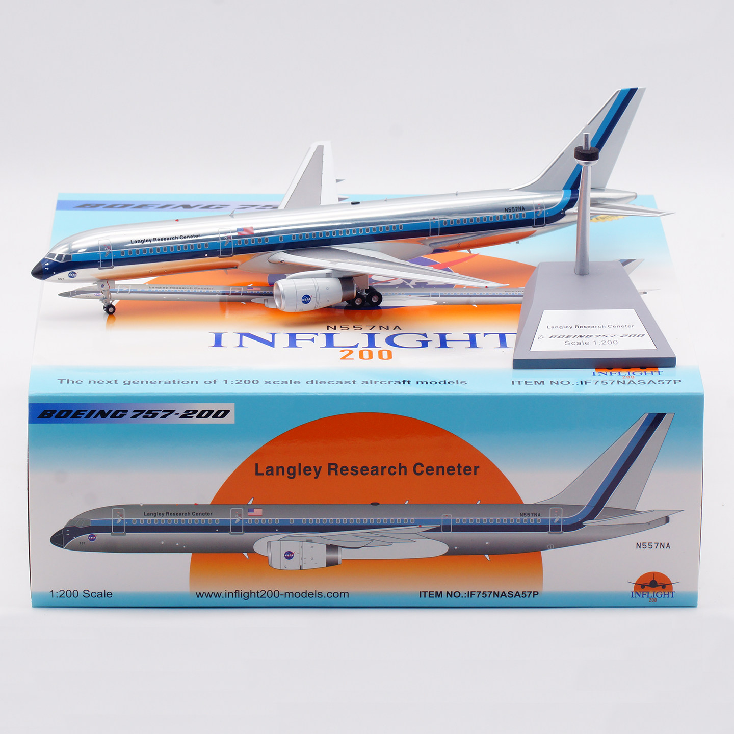 Inflight 1:200 合金飞机模型 NASA 美国航天局 B757-200 N557NA