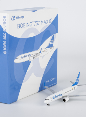 NGmodel 1:400 合金飞机模型 西班牙欧罗巴航空 B737 MAX8 ES-OGS