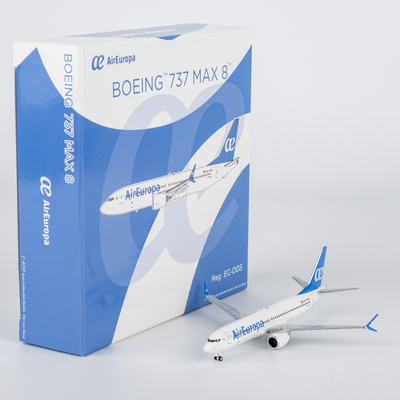 NGmodel 1:400 合金飞机模型 西班牙欧罗巴航空 B737 MAX8 ES-OGS
