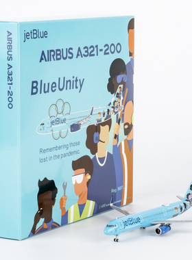 NGmodel 1:400 合金飞机模型 捷蓝航空 A321-200/w N970JB