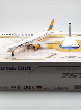 JC Wings 1:200 合金飞机模型 波音B757-300 库克航空 D-ABOK