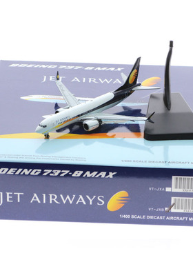 1:400 JC Wings 合金飞机模型  捷特航空 B737MAX8 VT-JXB