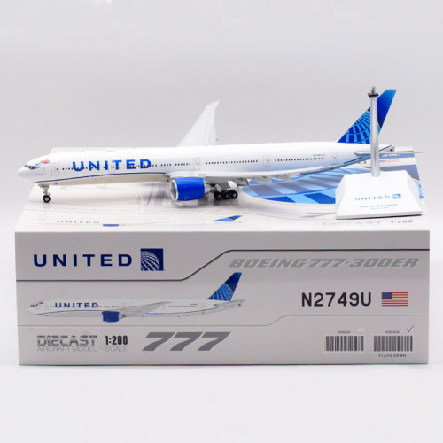合金飞机模型美国联合B777