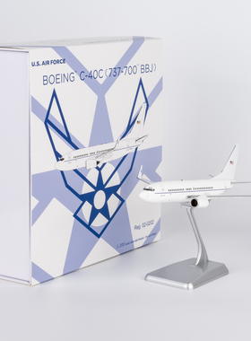 NGmodel 1:200 合金飞机模型 美国空军 C-40C 02-0202 白色机身