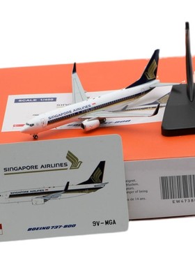 1:400 JC Wings 合金 客机模型 新加坡航空 B737-800 9V-MGA