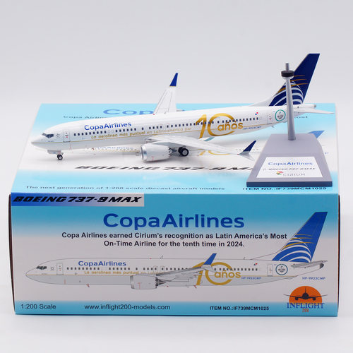 Inflight 1:200合金飞机模型 科帕航空 波音737-9MAX  HP-9923CMP