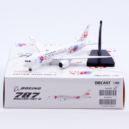 合金客机模型日本航空B787