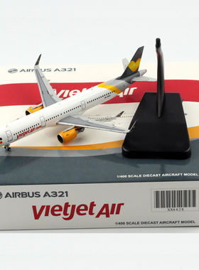 JC Wings 越捷航空 Vietjet A321 VN-A542 1:400 客机合金模型