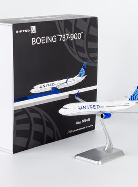 NGmodel 1:200 合金飞机模型 美国联合航空 B737-900ER/w N38459