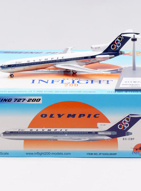 Inflight 1:200飞机模型合金 希腊航空 B727-200 SX-CBF 抛光