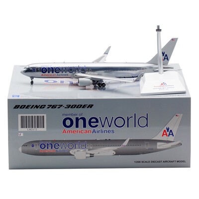 合金飞机模型美国航空B767