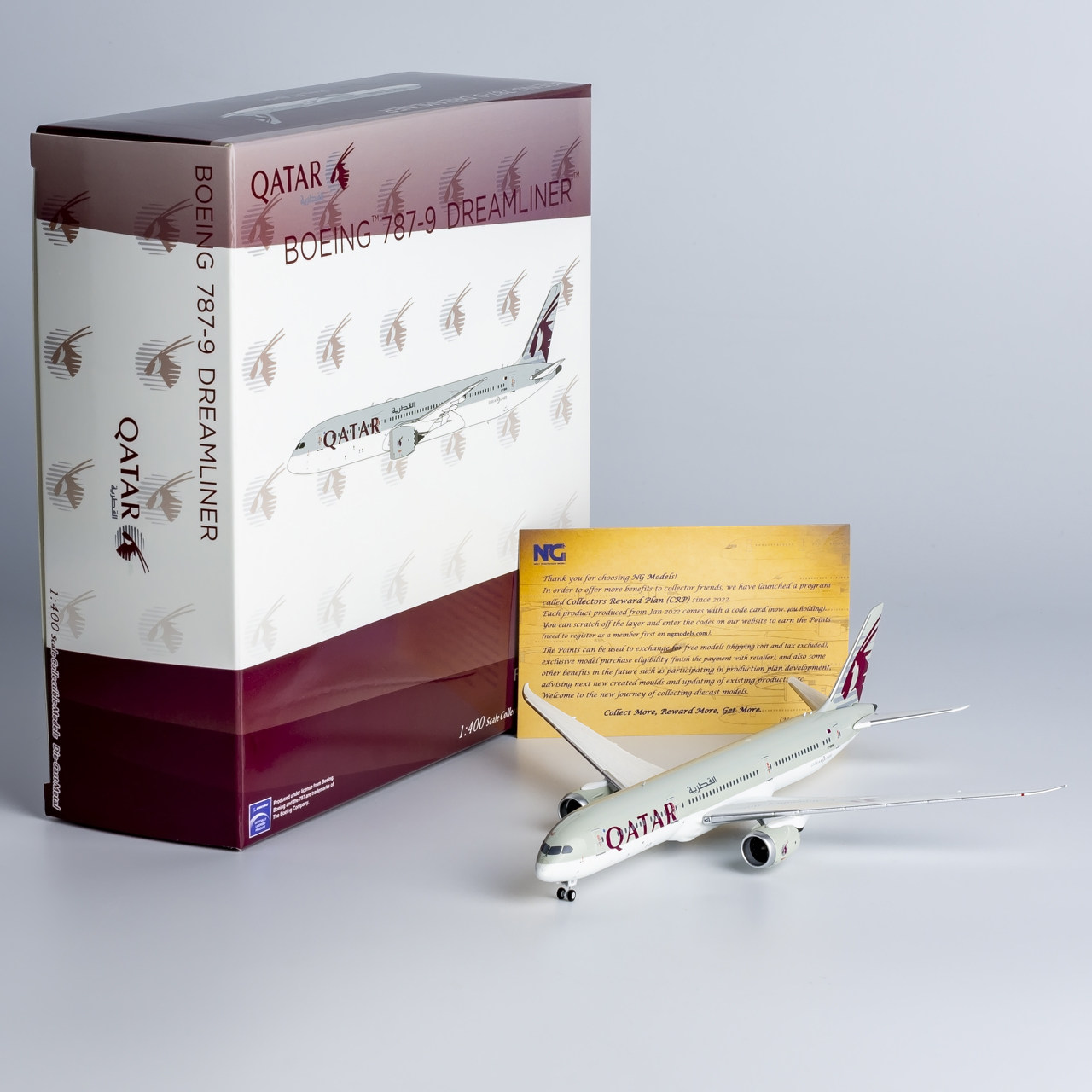 NGmodel 1:400 合金飞机模型 卡塔尔航空 B787-9 A7-BHH