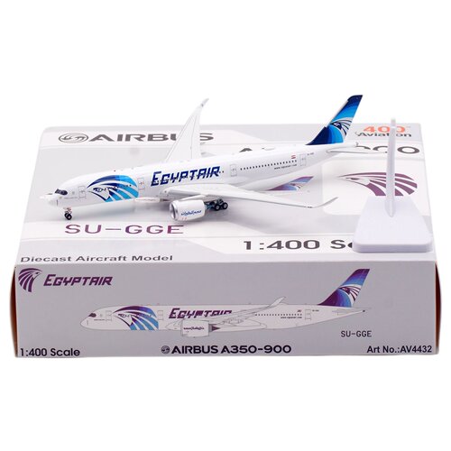 AV 1:400 飞机模型 合金 埃及航空 A350-900 SU-GGE 起落架可拆
