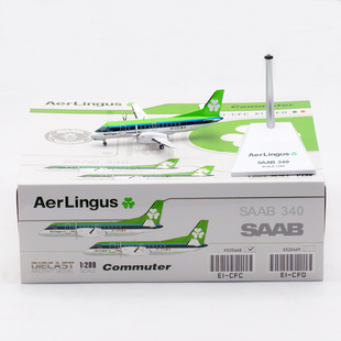 Jcwings 1/200 合金飞机模型 爱尔兰航空 萨博 Saab 340 EI-CFC