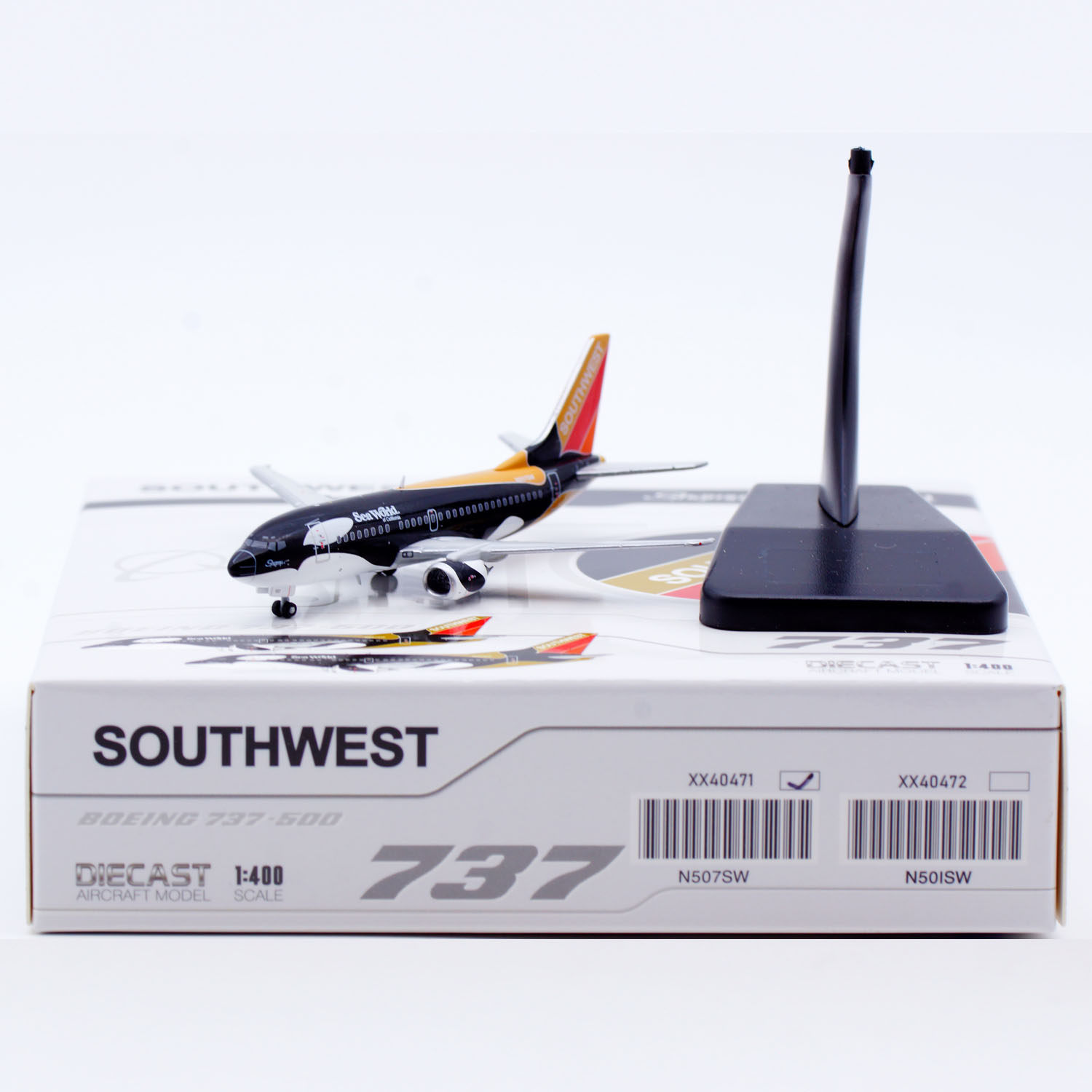 1:400 JC Wings 合金客机模型 美国西南航空 B737-500 N507SW