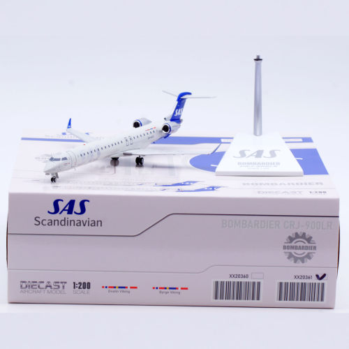 Jcwings 1/200 合金飞机模型 北欧航空 CRJ-900 ES-ACG