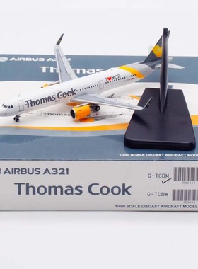 JC Wings 1:400 合金 飞机模型 库克航空 空客 A321 G-TCDM