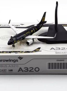 1:400 JC Wings 合金 客机模型  A320 欧洲之翼航空 D-AEWM