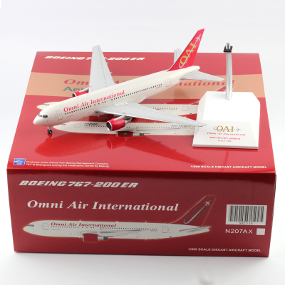 合金客机模型美国全能国际B767